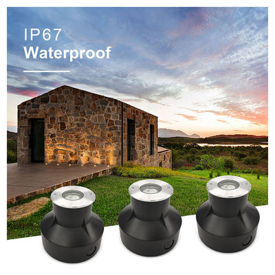 In de grond verzonnen verlichting 1W 2W 3000k Warm wit IP67 Goede warmteafvoer Aluminium lichaam