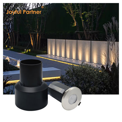 LED ondergrondse lampen roestvrij staal 1W 2W AC/DC 2700K-6000K DIA38MM Met bevroren glas