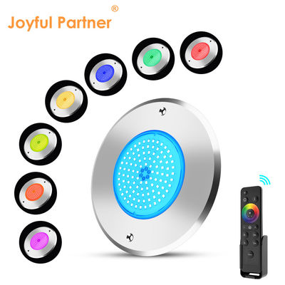 LED ondergrondse zwembadlamp DIA160MM*32MM AC12V 316 roestvrij staal met RGB-controller