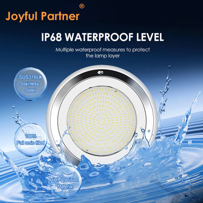 RGB onderwater LED zwembad licht IP68 DIA280MM Wand gemonteerd roestvrij staal