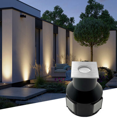 LED-grondverlichting 3W RGB 3In1 DC24V Straalhoek 60 graden Aluminium behuizing Waterdicht