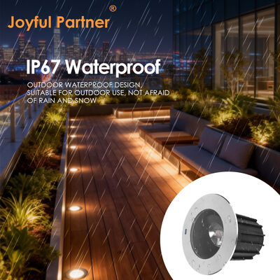 Drive-Over Waterproof LED Inground Light 316L Stainless Steel Adjustable Beam DIA95MM 3W CREE SMD