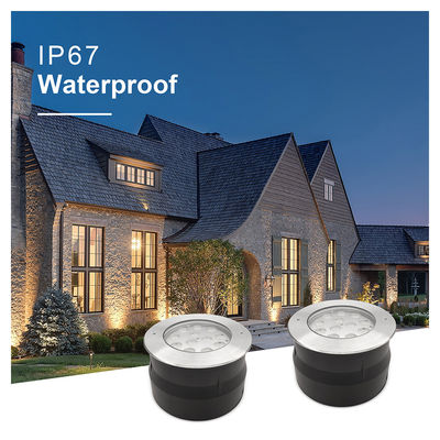 kwaliteit  IP67 LED Underground Light 12W 24W 36W DIA185MM RGB3in1 3000K Warm White For Garden Park Plaza fabriek