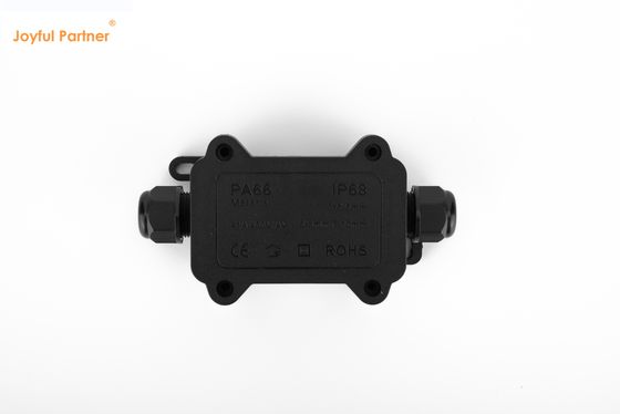 kwaliteit  Black IP68 Quick Connector 24A 450VAC Waterproof Junction Box 2 Pin fabriek