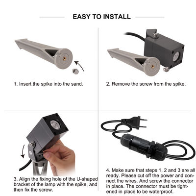Square Tree LED Garden Spot Light Waterdicht IP65 Aluminium Buitengraslamp Met CE-certificering