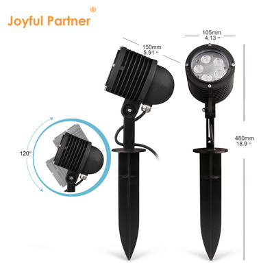 Verstelbare hoek LED-tuinspotlicht 2700k - 6500k IP65 Buitenboomlichtprojector