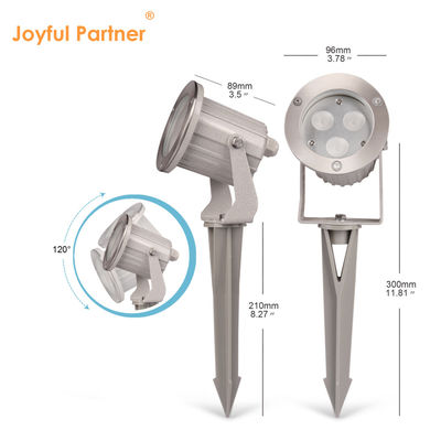 Buitenlandschapspad LED Tuin Spot Light Roestvrij staal Waterdicht IP65