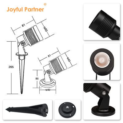 Verstelbare hoek Tuin licht naar beneden 6W 10W vierkant buitengrondverlichting