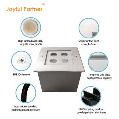 12V DC Floor Step LED Outdoor Underground Light IP67 Begraven 3W 4W 8W