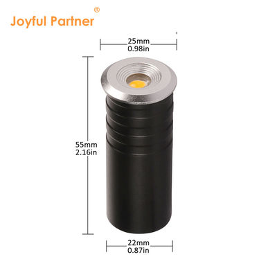 Mini LED Staplicht Roestvrijstalen Voorplaat 1W CREE XPE LED Met Aluminium Achterbox