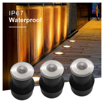 Mini IP67 ondergrondse licht waterdicht enkelkleurig 3000K roestvrij staal 1W 3W ingebouwde montage