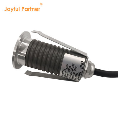 Mini IP67 ondergrondse licht waterdicht enkelkleurig 3000K roestvrij staal 1W 3W ingebouwde montage