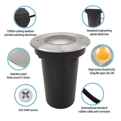 Buiten LED Inground Lighting IP65 6W CREE COB LED Nieuw ontwerp met honingkam 12VDC lage spanning