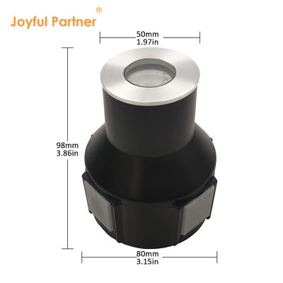 3W IP67 Tuinlandschapsstaplampen RGB3in1 Aluminium behuizing Roestvrij staal voordek met twee jaar garantie