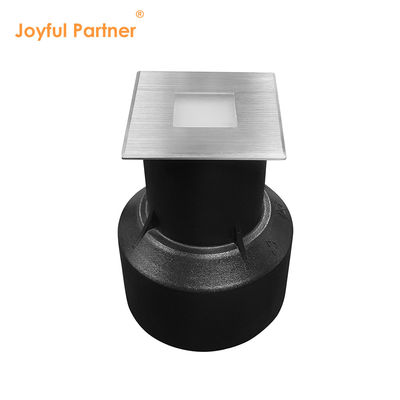 IP67 LED-verlichting in de grond 1W 2W 3W ingedrukt licht Vierkante SS-dekmantel