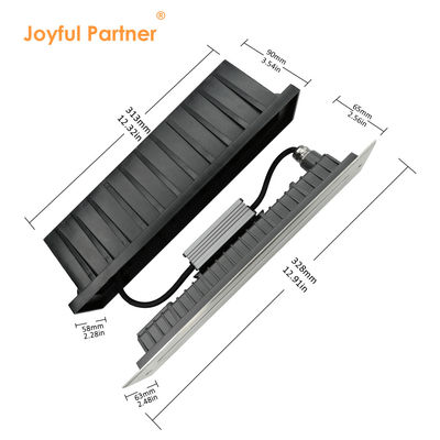 IP67 Waterdicht Lineair Inground Light SS Cover Warm White 12W DMX512 Roestvrij staal Front Cover