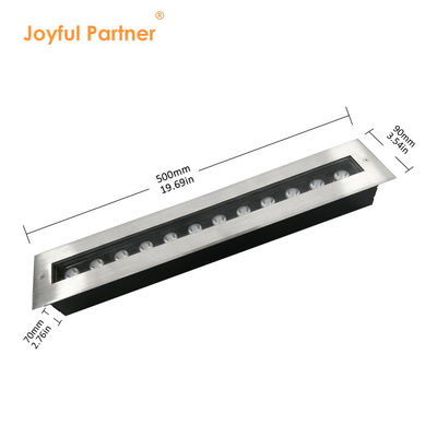 Begraven Inground Up Light 500mm Lengte IP67 roestvrij staal 316 lamp lichaam voor tuinproject