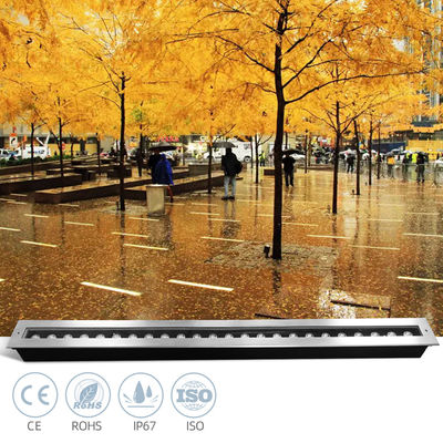 Inground lineair led licht 1 meter lengte 24W 48W IP67 DMX-besturing voor buitentuin