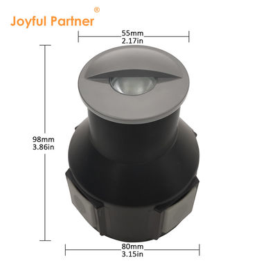 Halfschaduw In-ground licht 12V 24VDC laagspanning 1W 2W Met honingraatluik