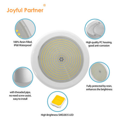 Kleur onderwater LED zwembad Hars gevuld IP68 35W AC12V afstandsbediening PAR56 Wit licht
