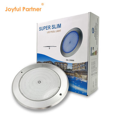 Waterdicht PAR56 LED zwembad licht 316 SS ABS behuizing Ultra Thin 7.5mm Hars gevulde muur gemonteerd 230MM 18W 25W DC AC12V