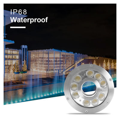 IP68 LED Onderwater Fontein Licht 12V 24V Roestvrij Staal 2700K-6500K