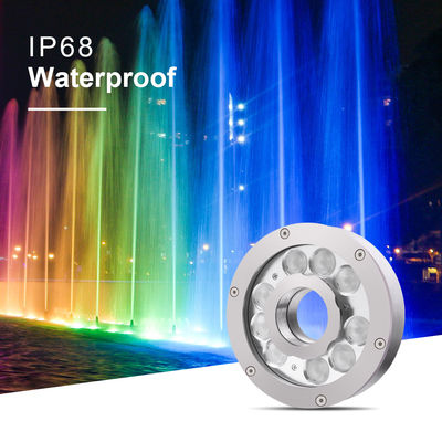 18W RGB LED fontein zwembad licht DMX Control Waterdicht IP68 Onderwater licht