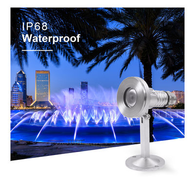 RGB DMX 1W 2W 3W LED Underwater Spot Light 12V 24V 2700K - 6500K Kleurtemperatuur