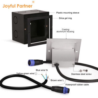 Wandvergrendeld 2W Osram SMD LED Step Light IP65 Modern Design Aluminium Materiaal Voor Korridor