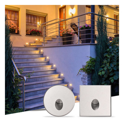 Slimme LED wandlamp IP65 Aluminium Lichaam vierkant DC 24v 1w 2w 3w LED traplamp Voor gang
