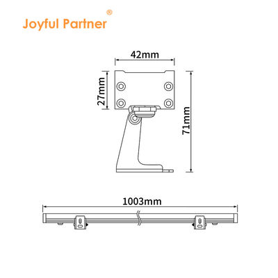 Aluminium kleur 18W LED wandwasser lichten Buiten waterdicht lineair licht
