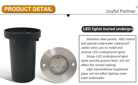 3W 6W 9W Tuin LED Ondergrondse licht RGB Kleurveranderend Gedrukt licht