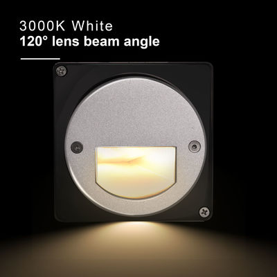 Aluminium Buiten LED Staplicht IP65 Ronde Hoofdplaat Vierkante Sleeve Wand Trap