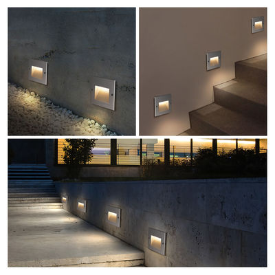 6W COB ingebouwde trappenwandlampen IP65 voor gang LED wandhoeklamp