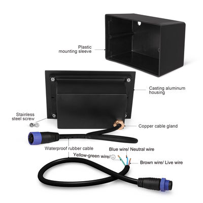 SMD 6W LED ingebouwde wandlamp IP65 begraven vloerlamp Buiten LED-stappenlampen