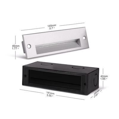 Rechthoekig begraven LED-wandlampjes 220VAC 5W Warm wit LED-wandlampjes