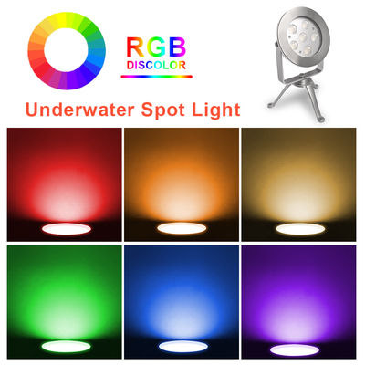 LED onderwater spotlight roestvrij staal 316 RGB CE RoHS gecertificeerd met statief