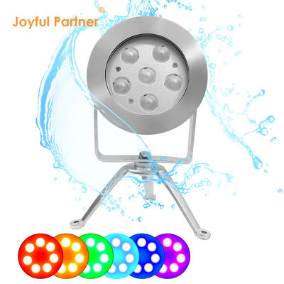 RGBW LED onderwater spotlight 24V DC roestvrij staal 316 DMX512 Controller