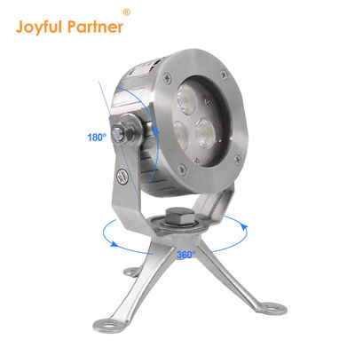 Hoogwaardig DC24V Control 304 roestvrij staal DMX512 RGBW IP68 12w LED Underwater Light