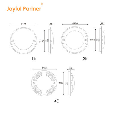 Buiten LED Walkover lichten IP67 Diameter 70mm 3W oppervlak gemonteerde lamp ingebouwde LED lichten met twee jaar garantie