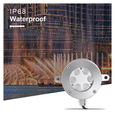 OEM ODM DMX Besturing RGB LED Fontein Licht IP68 Waterdicht 6*2W 6*3W RGB Led Kleur Met U Type Beugel