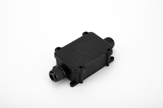 Zwarte IP68 Quick Connector 24A 450VAC waterdichte aansluiting 2 pin