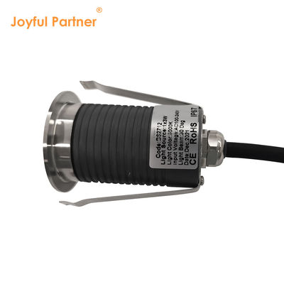 LED ondergrondse lampen roestvrij staal 1W 2W AC/DC 2700K-6000K DIA38MM Met bevroren glas