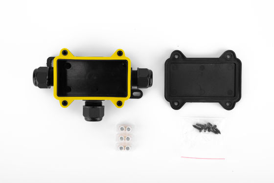 Waterdichte kabelverbindingsdoos H-type 3-weg kunststof zwarte kleur snelle aansluiting