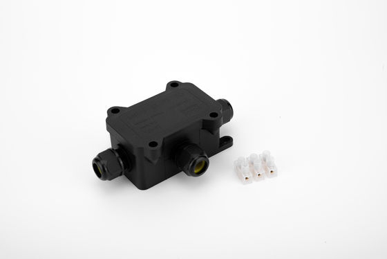 Waterdichte kabelverbindingsdoos H-type 3-weg kunststof zwarte kleur snelle aansluiting