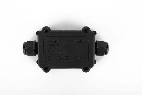 Waterdichte kabelverbindingsdoos H-type 3-weg kunststof zwarte kleur snelle aansluiting