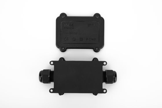Waterdichte kabelverbindingsdoos H-type 3-weg kunststof zwarte kleur snelle aansluiting