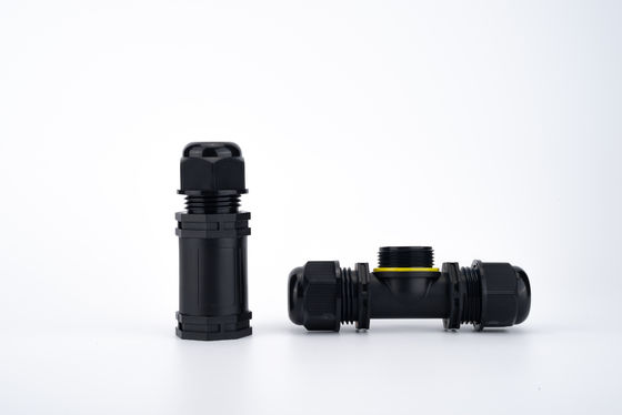 IP68 T-type waterdichte aansluiting 3 kanaal 3 polen kabel aansluiting buiten