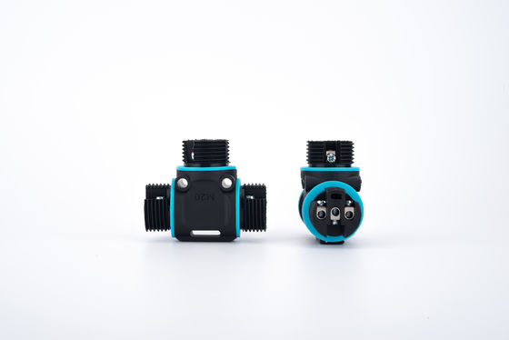 Snelle installatie IP68 Waterdichte kunststof 2/3 Pins Vrouwelijke Ronde Connector Elektrische Converter