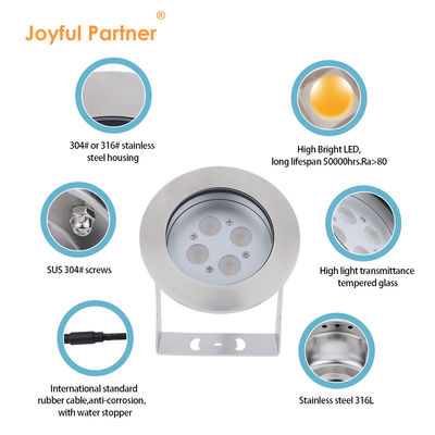 RGBW 4 In 1 LED Onderwater Spot Light IP68 Kleurrijke fontein Spot Light